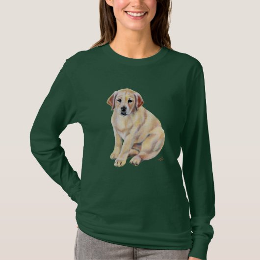 Yellow Labrador Puppy T-shirt (Voorkant)