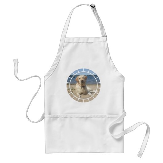 Yellow Labrador Retriever Apron Standaard Schort (Voorkant)