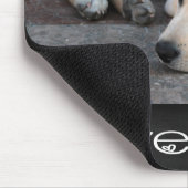 Yellow Labrador Retriever Chalkboard Mousepad Muismat (Hoek)