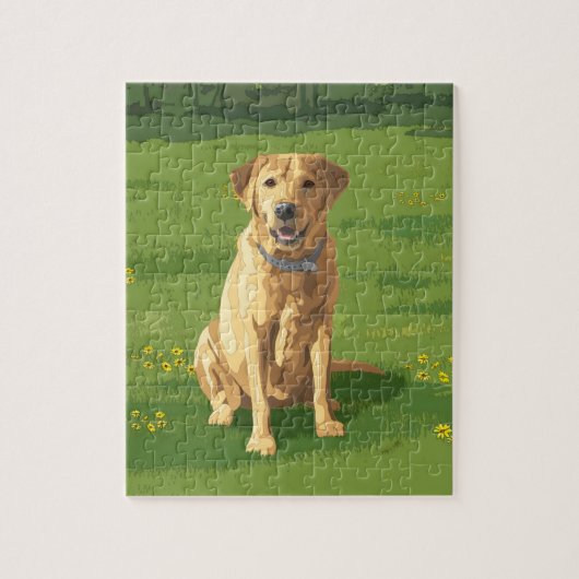 Yellow Labrador Retriever Dog Legpuzzel (Verticaal)