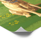 Yellow Labrador Retriever Dog Poster (Hoek)