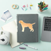 Yellow Labrador Retriever Hondenras Silhouette Sticker (iPad Cover)