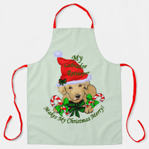 Yellow Labrador Retriever kerstcadeaus Schort