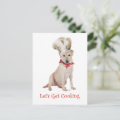 Yellow Labrador Retriever-koking Briefkaart (Staand voorkant)