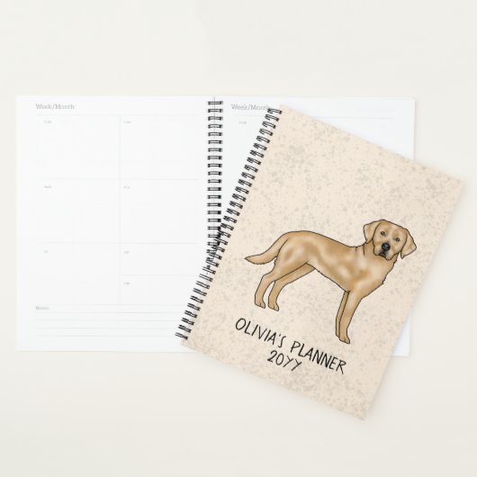 Yellow Labrador Retriever Lab Chien Et Texte Perso (Devant avec enveloppe)