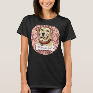 Yellow Labrador Retriever Mamma S Girl Bleek Roze T-shirt