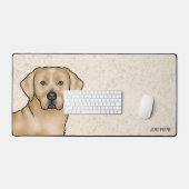 Yellow Labrador Retriever mignon chien de laborato (Clavier et souris)