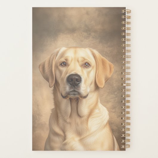 Yellow Labrador Retriever Portrait personnel annue (Dos)