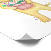 Yellow Labrador Retriever — Poster met uppy print (Hoek)