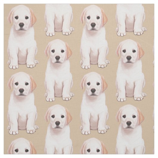 Yellow Labrador Retriever Pupppy Stof (Swatch)