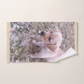 Yellow Labrador Retriever Puppy Bad Handdoek (Handdoek)