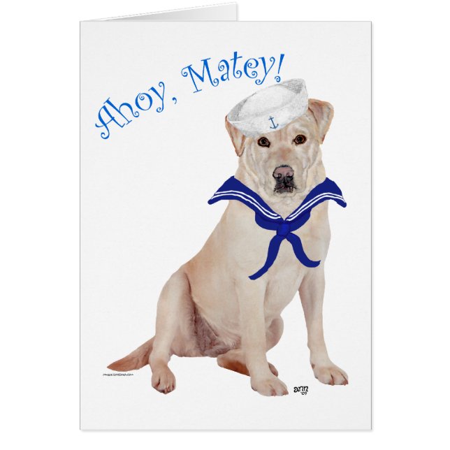 Yellow Labrador Retriever Sailor (Devant)