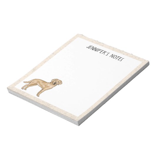 Yellow Labrador Retriever Schattige Lab Dog Jouw n Notitieblok (Gedraaid)