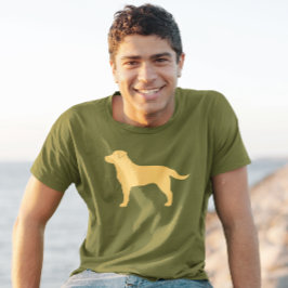 Yellow Labrador Retriever Silhouette Lab Lover's T-shirt