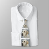Yellow Labrador Retriever Stropdas (Gebonden)
