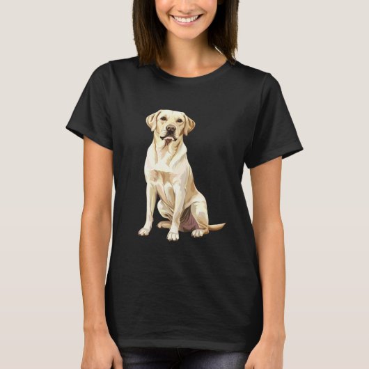 Yellow Labrador Retriever T-shirt (Voorkant)