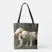 Yellow Labrador Retriever Tote Bag (Achterkant)