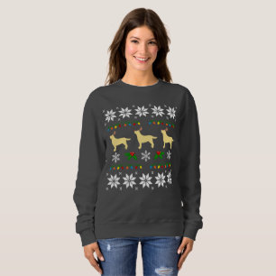 Yellow Labrador Retriever Trio Ugly kerstT-shirt Trui