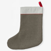 Yellow Labrador Silhouette | Aangepaste feestdag Kleine Kerstsok (Achterkant)