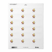 Yellow Labrador Student 1 Etiket (Full Sheet)