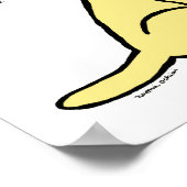 Yellow Labrador Tartan Scarf Poster (Hoek)