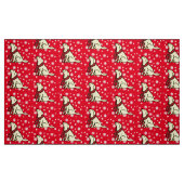 Yellow Labrador Tartan Scarf Stof (Fat Quarter)