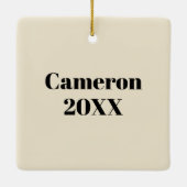 Yellow Labrador Wine Snob Keramisch Ornament (Achterkant)