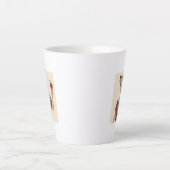 Yellow Labrador Wine Snob Latte Mok (Voorkant)