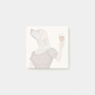 Yellow Labrador Wine Snob Post-it® Notes