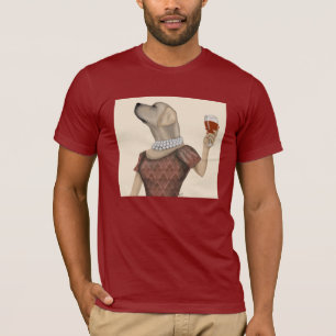 Yellow Labrador Wine Snob T-shirt