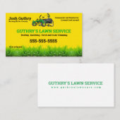 Yellow Lawcare Zero Tourner Carte de visite de ton (Devant / Derrière)