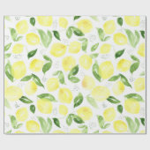 Yellow Lemon Cadeaupapier (Vlak)
