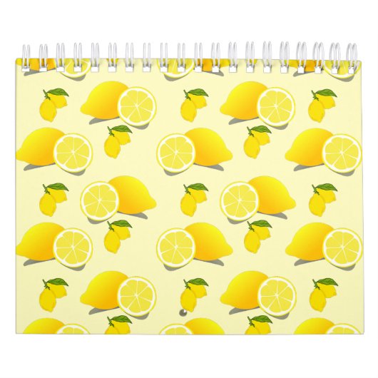 Yellow Lemon Pattern Kalender (Hoes)