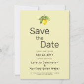 Yellow Lemon Save The Date (Voorkant)