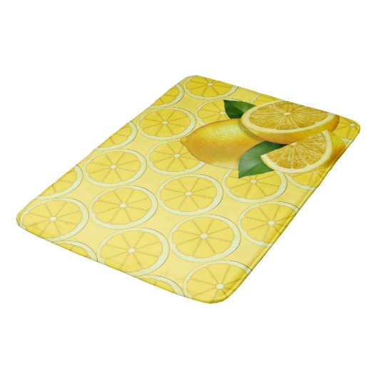 Yellow Lemons Kitchen Rug Mat Home Decor (Gekanteld)