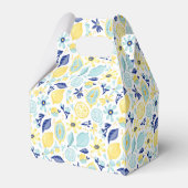 Yellow Lemons Mint Groen en Blauw Vrijgezellenfees Bedankdoosjes (Achterkant)