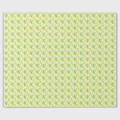 Yellow Lemons Pattern Cadeaupapier (Vlak)