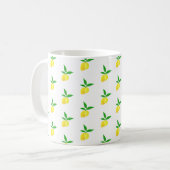 Yellow Lemons Squeeze the Day! Coffee Mug (Devant gauche)
