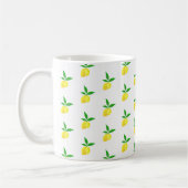 Yellow Lemons Squeeze the Day! Coffee Mug (Gauche)