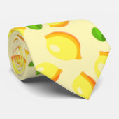 Yellow Lemons Stropdas (Opgerold)