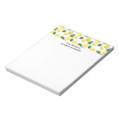 Yellow Lemons Watercolor Pattern Notitieblok (Gedraaid)