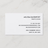 Yellow Lemons Watercolor Pattern Visitekaartje (Achterkant)