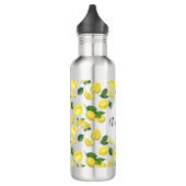 Yellow Lemons Watercolor Pattern Waterfles (Links)