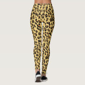 Yellow Leopard Print Leggings (Achterkant)