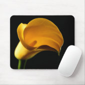 Yellow Lilly Flower Floral  Elegant Muismat (Met muis)
