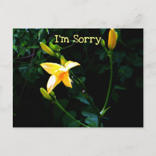 Yellow Lily Flower Briefkaart