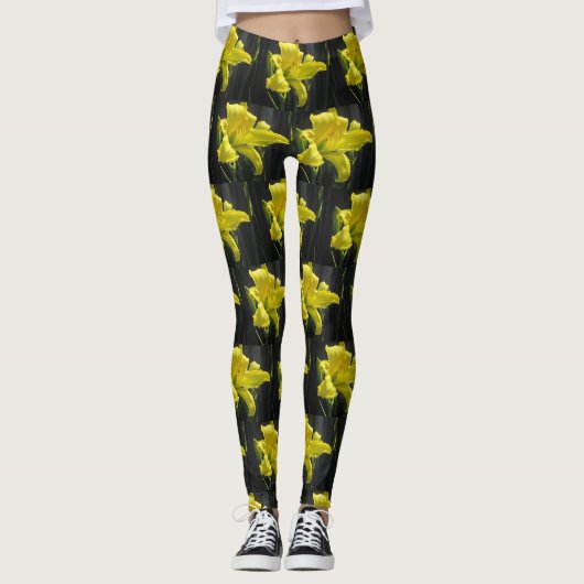 Yellow Lily Leggings (Voorkant)