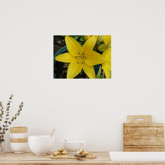 Yellow Lily Print (Keuken)