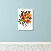 Yellow Lily Print on Canvas (Insitu (Houten vloer))