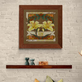 Yellow Lily Victoriaans Flower Dankbaarheid Geluk Poster